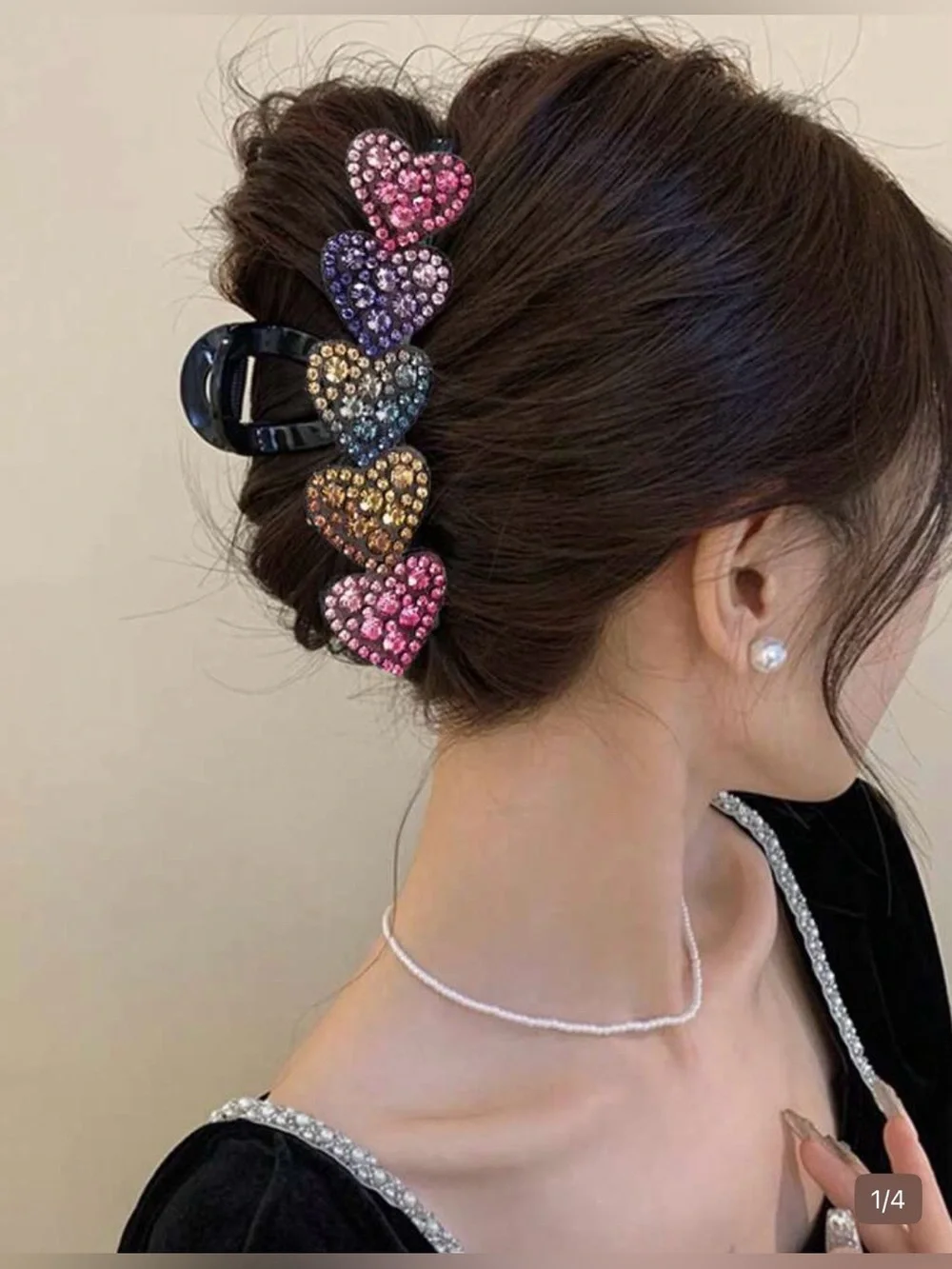 NIP Heart hair claw barrette. ❤️💜